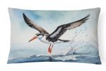 Birds, Birds, Birds Throw Pillow Throw Pillow for Indoor Couch Bed Outdoor Patio Washable, Black Skimmer 7515,12Hx16W