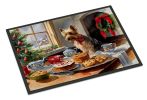 Silky Terrier Christmas Cookies Doormat Front Door Mat Indoor Outdoor Rugs for Entryway, Non Slip Washable Low Pile, 24H X 36W